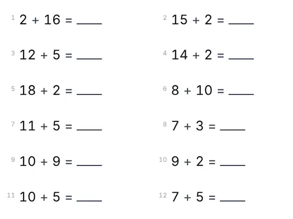 Exempel: Addition