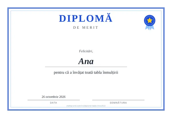 Exemplu: Diplome