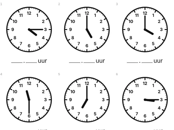 Voorbeeld: Klokkijken