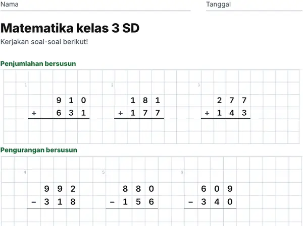 Contoh: Kelas 3